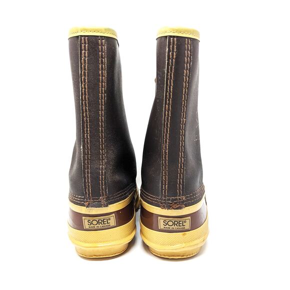 Sorel Arctic Pac Brown and Yellow Lace-Up Boots main image 13